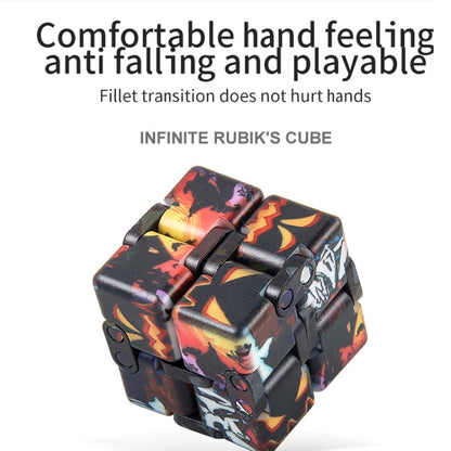 3 PCS Unlimited Magics Cube Colorful UV Printing Pocket Magic Cube Variety Folding Fingertip Magic Cube Decompression Toy(No.168-8-32 Hallowe Black) - Magic Cubes by buy2fix | Online Shopping UK | buy2fix