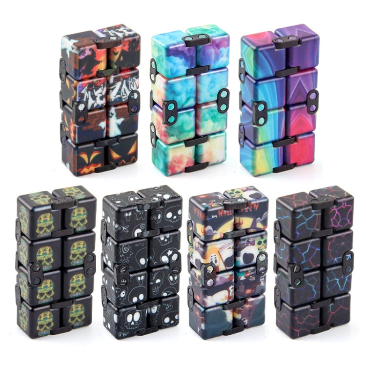 3 PCS Unlimited Magics Cube Colorful UV Printing Pocket Magic Cube Variety Folding Fingertip Magic Cube Decompression Toy(No.168-8-32 Hallowe Black) - Magic Cubes by buy2fix | Online Shopping UK | buy2fix