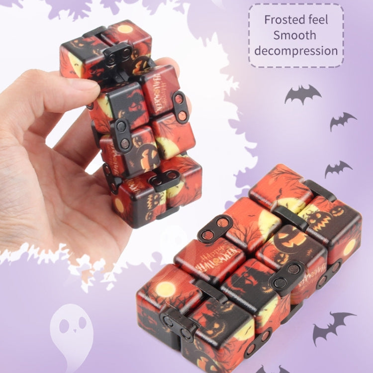 3 PCS  Infinite Magic Cube Halloween Theme Variety Flip Folding Second Order Magic Cube Finger Toy, Colour: NO.168-8-24 Halloween Green - Magic Cubes by buy2fix | Online Shopping UK | buy2fix