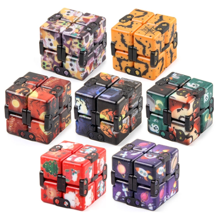 3 PCS  Infinite Magic Cube Halloween Theme Variety Flip Folding Second Order Magic Cube Finger Toy, Colour: No.168-8-27 Halloween Black - Magic Cubes by buy2fix | Online Shopping UK | buy2fix