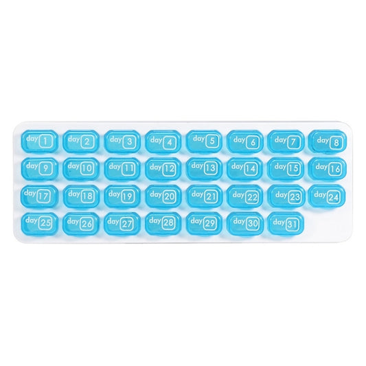 S-015 31 Grid Keyboard Type Plastic Pill Box(28.5x10.5x2.8cm) by buy2fix