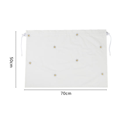 Car Embroidery Curtain Sunshade Cartoon Cotton Suction Cup Curtain Car Sunscreen Insulation Covering Curtain(Cherry) by buy2fix