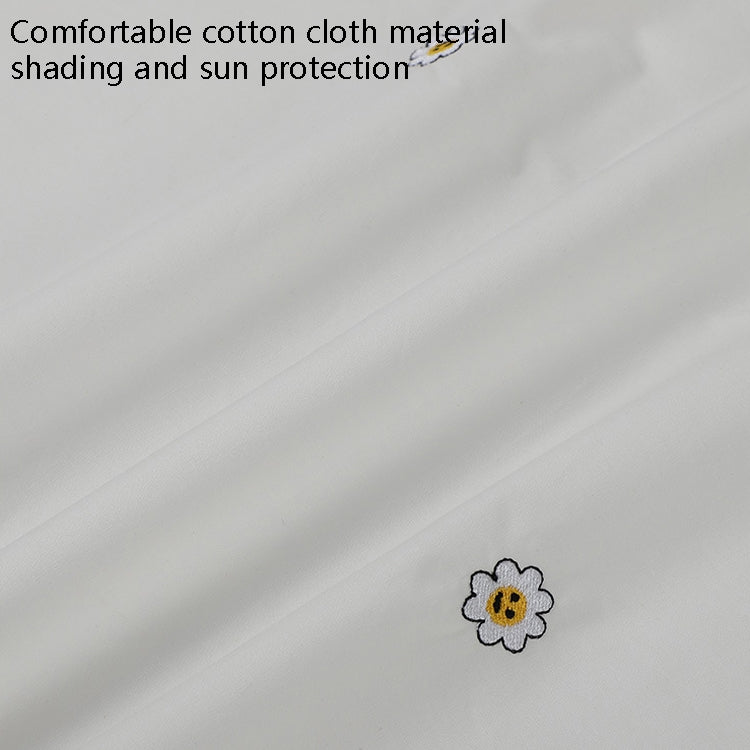 Car Embroidery Curtain Sunshade Cartoon Cotton Suction Cup Curtain Car Sunscreen Insulation Covering Curtain(Cherry) by buy2fix