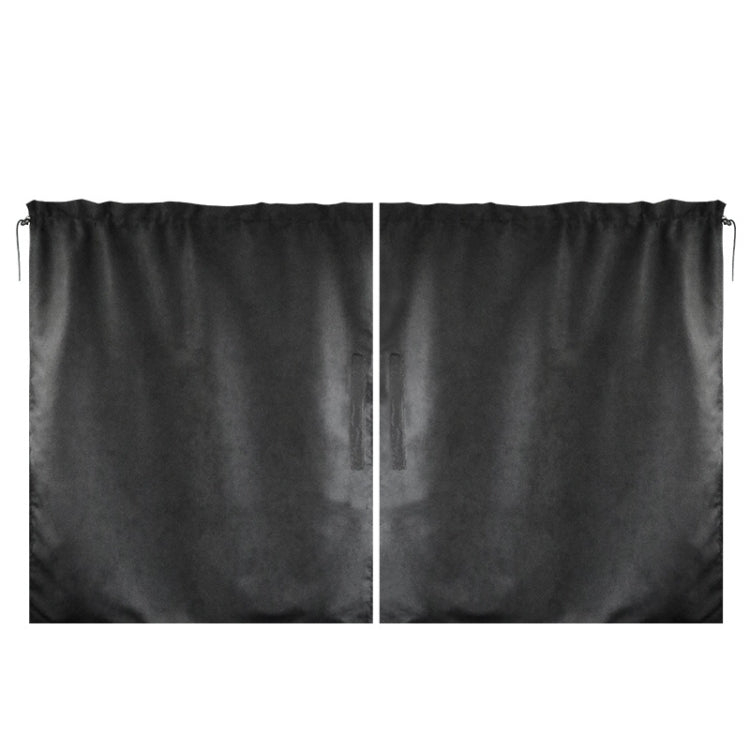 2 PCS 69 x 82cm Automobile Front And Rear Partition Curtain Business Car Air Conditioning Privacy Curtain(black) by buy2fix