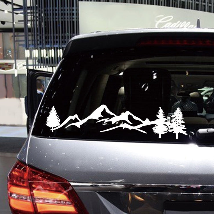 2 PCS D-791 Mountain Forest Car Sticker SUV Off-Road Vehicle Body Sticker Rear Windshield Car Sticker (White) by buy2fix