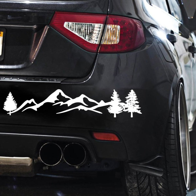 2 PCS D-791 Mountain Forest Car Sticker SUV Off-Road Vehicle Body Sticker Rear Windshield Car Sticker (White) by buy2fix