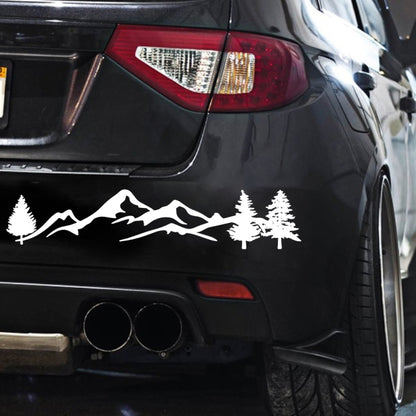 2 PCS D-791 Mountain Forest Car Sticker SUV Off-Road Vehicle Body Sticker Rear Windshield Car Sticker (White) by buy2fix