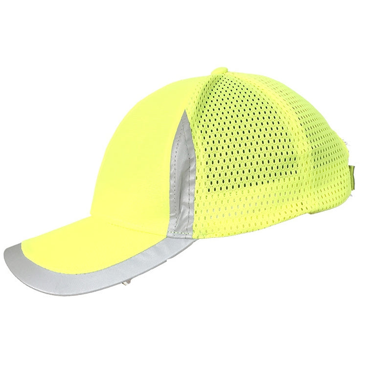 Reflective Safety Baseball Cap Breathable Construction Site Outdoor Construction Mesh Cap, Colour: Fluorescent Yellow - Workplace Safety Supplies by buy2fix | Online Shopping UK | buy2fix