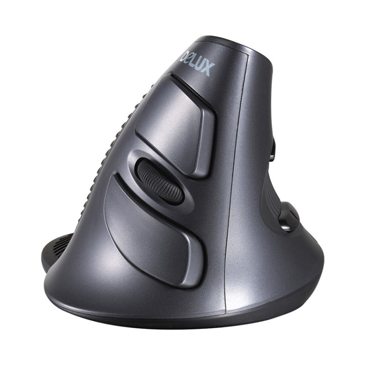 DELUX M618 6-Keys Vertical Snail Ergonomic Wireless Mouse(Black) -  by DELUX | Online Shopping UK | buy2fix