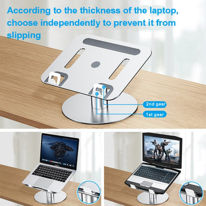 Oatsbasf 03597 Aluminum Alloy Notebook Heightening Bracket Notebook Computer Lifting Heat Dissipation Bracket Mobile Folding Table,Style: Elite Version-Silver - Computer & Networking by Oatsbasf | Online Shopping UK | buy2fix