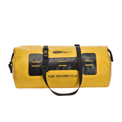 AFISHTOUR FM2031 40L Waterproof Travel Luggage Bag Large Capacity Motorcycle Rear Seat Bag(Yellow) - In Car by AFISHTOUR | Online Shopping UK | buy2fix