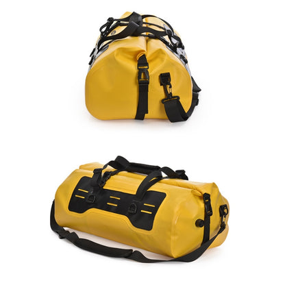 AFISHTOUR FM2031 40L Waterproof Travel Luggage Bag Large Capacity Motorcycle Rear Seat Bag(Yellow) - In Car by AFISHTOUR | Online Shopping UK | buy2fix