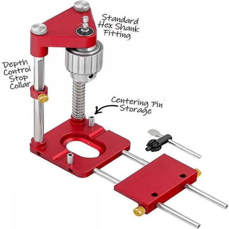 Accurate Positioning Belt Drilling Wood Drill Woodworking Locator Accessories Tool,Style: Plastic  (Black) - Others by buy2fix | Online Shopping UK | buy2fix