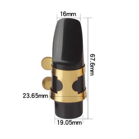 Saxophone Mouthpiece + Hat Clip Wind Instrument Accessories, Specification: Treble by buy2fix