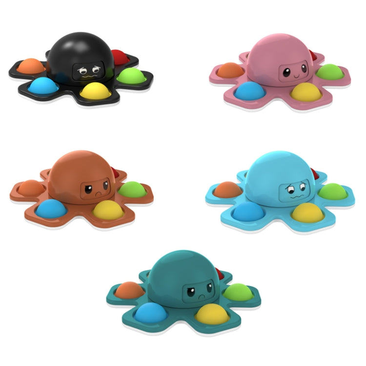 3 PCS Face-Changing Octopus Bubble Top Decompression Toy, Colour: Blue - Squeeze Toys by buy2fix | Online Shopping UK | buy2fix