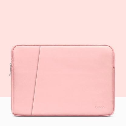 Baona BN-Q004 PU Leather Laptop Bag, Colour: Double-layer Pink, Size: 15/15.6 inch - 15 inch by Baona | Online Shopping UK | buy2fix