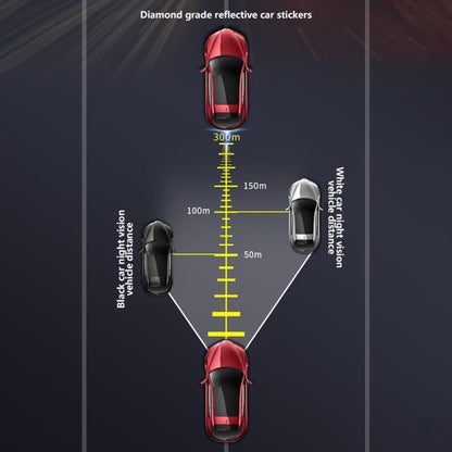 5 Sets Car Trunk Reflective Decorative Strip Anti-Scratch Car Tail Warning Decorative Stickers(Fluorescent Yellow) by buy2fix