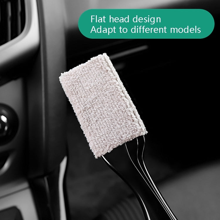 Car Air-Conditioned Air Outlet Cleaning Brush Car Interior Cleaning Tool Dust Soft Hair Brush (Green) by buy2fix
