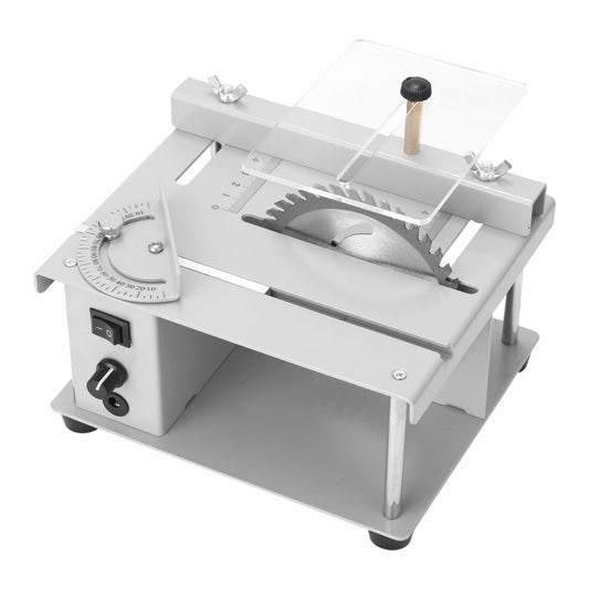 150W Miniature Precision Table Saw Mini Chainsaw Portable Woodworking Sliding Table Saw Multifunctional Cutting Machine, AU Plug by buy2fix