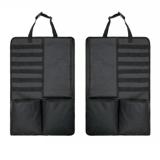 2 PCS Car Seat Back Hanging Bag Oxford Cloth Storage Bag(Black) - In Car by buy2fix | Online Shopping UK | buy2fix