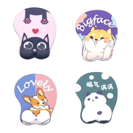 Silicone Hand Rest Thickened Wrist Mouse Pad(RJ-011 Cat Star) by buy2fix