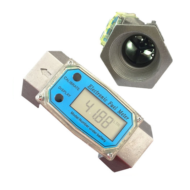 BD-H01 Electronic Display Turbine Flow Meter Metering Diesel Kerosene Methanol Urea Flow Meter Count Flow Meter, Specification: 1 Inch - In Car by buy2fix | Online Shopping UK | buy2fix