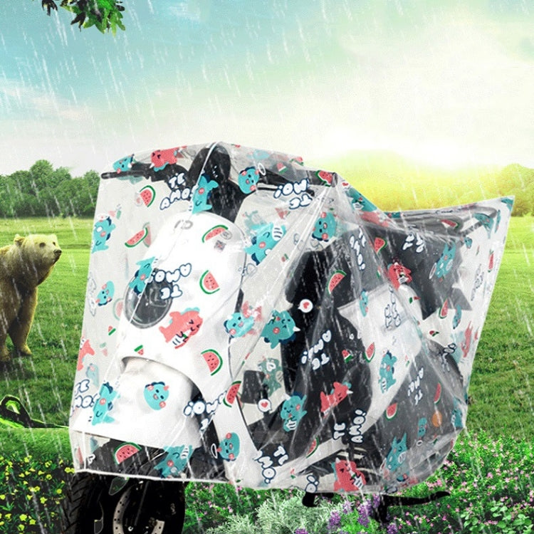 General Rain And Dustproof PEVA Car Cover For Motorcycles And Electric Vehicles, Specification: 220x120cm(Small Dinosaur) by buy2fix