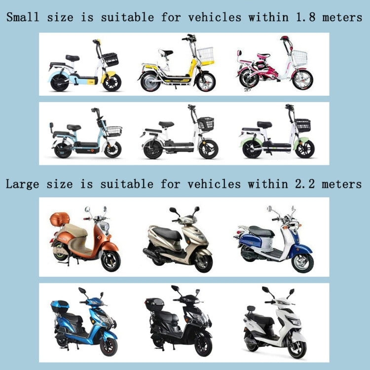 General Rain And Dustproof PEVA Car Cover For Motorcycles And Electric Vehicles, Specification: 220x120cm(Sun Flower) by buy2fix