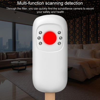 T6 Infrared Wireless Signal Detector Multi-Function Handheld Scanning Detector Anti-Monitoring Anti-Candid Anti-Tracking(White) - Security by buy2fix | Online Shopping UK | buy2fix