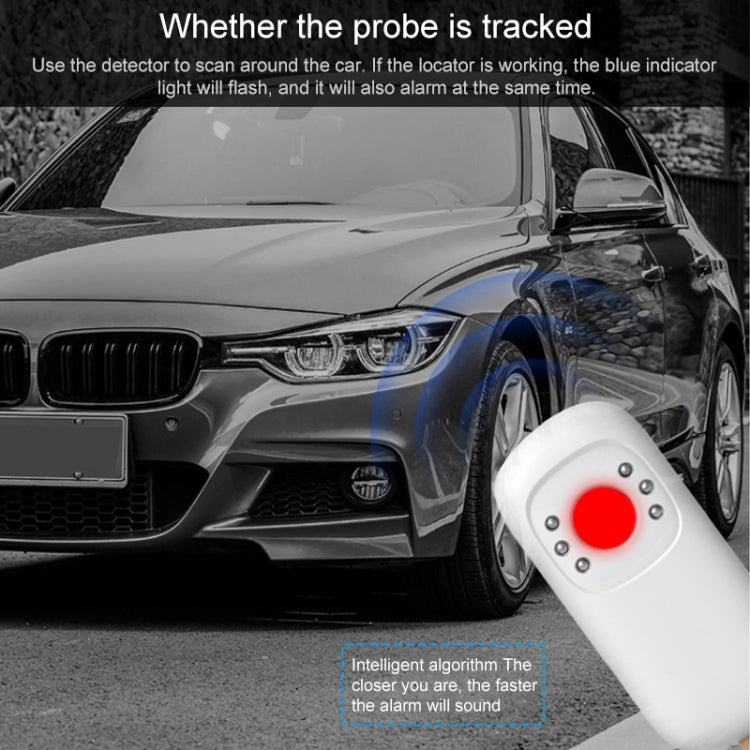 T6 Infrared Wireless Signal Detector Multi-Function Handheld Scanning Detector Anti-Monitoring Anti-Candid Anti-Tracking(White) - Security by buy2fix | Online Shopping UK | buy2fix