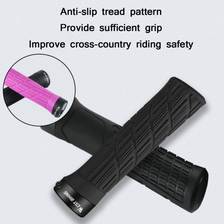 WEST BIKING Bicycle Anti-Skid And Shock-Absorbing Comfortable Grip Cover(Grass Green) by WEST BIKING