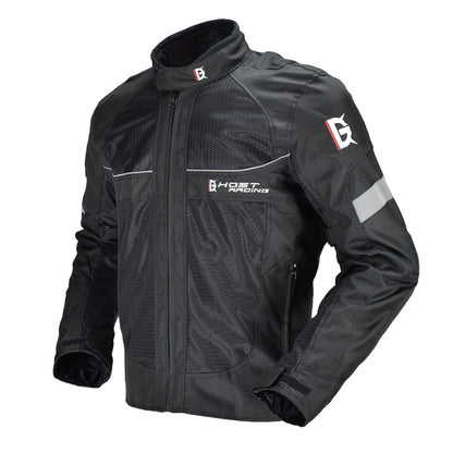 GHOST RACING GR-Y05 Motorcycle Cycling Cloth Men Knight Racing Jacket Keep Warm Anti-Fall Locomotive Off-Road Suit, Size: XL(Black) by GHOST RACING
