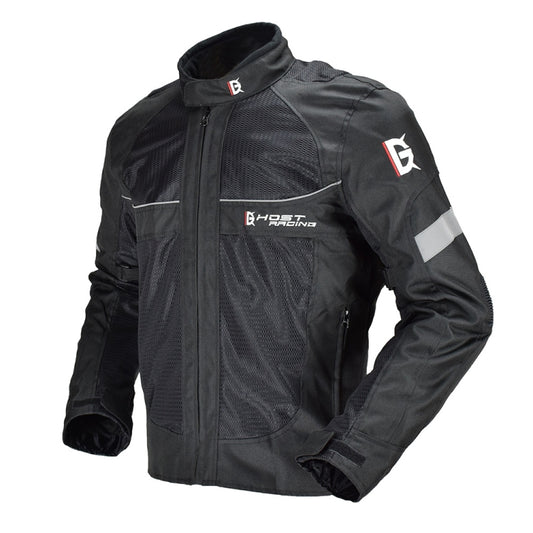GHOST RACING GR-Y05 Motorcycle Cycling Cloth Men Knight Racing Jacket Keep Warm Anti-Fall Locomotive Off-Road Suit, Size: XL(Black) by GHOST RACING