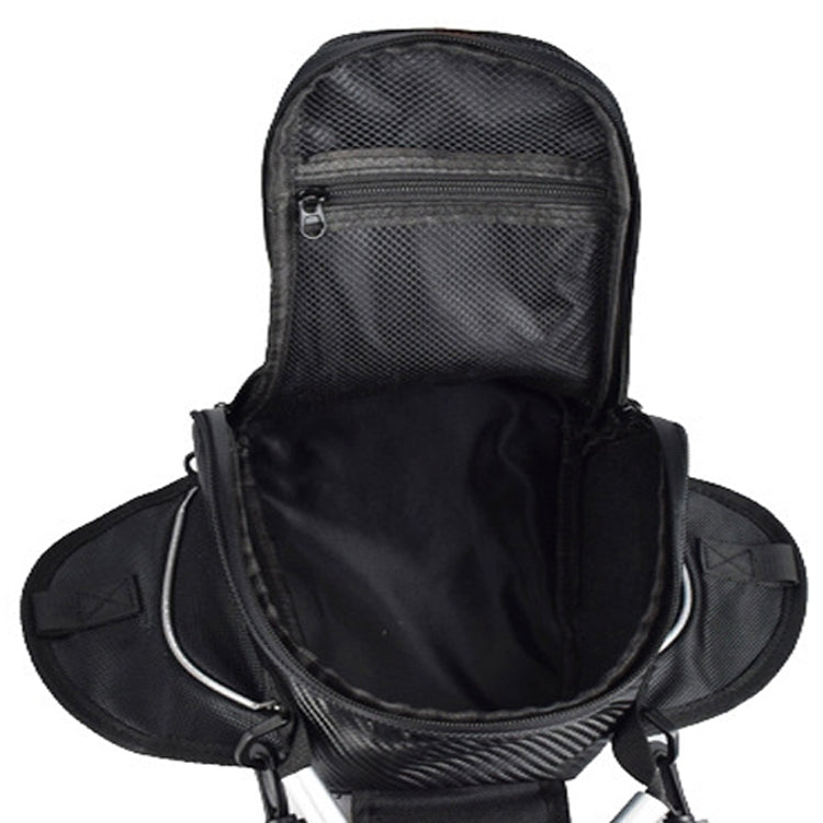 GHOST RACING GR-YXB08 Motorcycle Bag Touch Navigation Fuel Tank Package Dust Waist Bag(With Magnet (Black)) by GHOST RACING