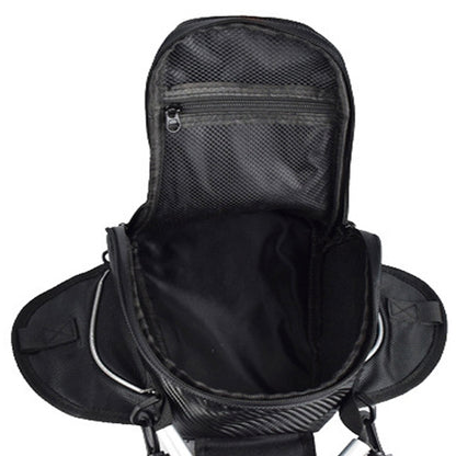 GHOST RACING GR-YXB08 Motorcycle Bag Touch Navigation Fuel Tank Package Dust Waist Bag(Without Magnet (Black)) by GHOST RACING