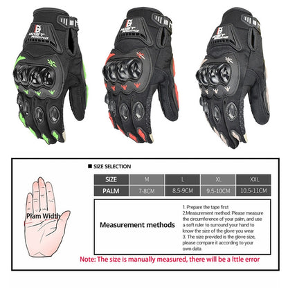 GHOST RACING GR-ST04 Motorcycle Gloves Anti-Fall Full Finger Riding Touch Gloves, Size: L(Red) - Outdoor & Sports by GHOST RACING | Online Shopping UK | buy2fix