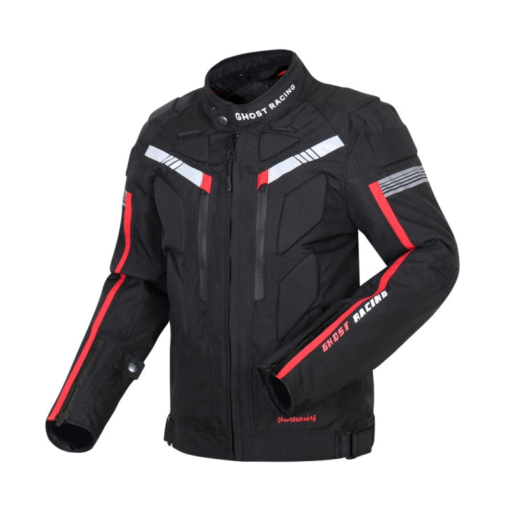 GHOST RACING GR-Y07 Motorcycle Cycling Jacket Four Seasons Locomotive Racing Anti-Fall Cloth, Size: M(Black) by GHOST RACING