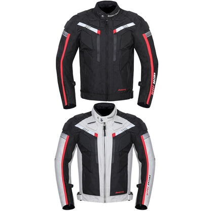 GHOST RACING GR-Y07 Motorcycle Cycling Jacket Four Seasons Locomotive Racing Anti-Fall Cloth, Size: L(Light Grey) by GHOST RACING