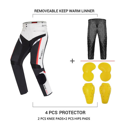 GHOST RACING GR-K06 Motorcycle Riding Trousers Racing Motorcycle Anti-Fall Windproof Keep Warm Pants, Size: L(Black) by GHOST RACING