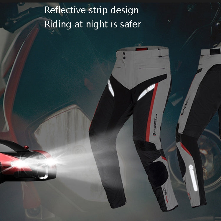 GHOST RACING GR-K06 Motorcycle Riding Trousers Racing Motorcycle Anti-Fall Windproof Keep Warm Pants, Size: XXXL(Black) by GHOST RACING
