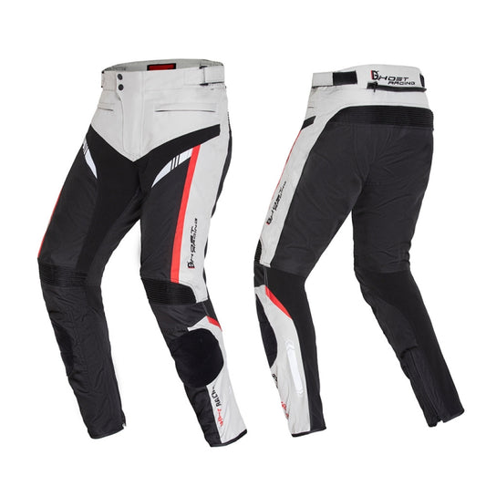 GHOST RACING GR-K06 Motorcycle Riding Trousers Racing Motorcycle Anti-Fall Windproof Keep Warm Pants, Size: L(Grey) by GHOST RACING