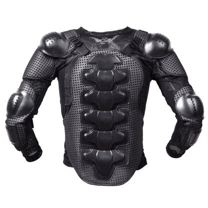 GHOST RACING F060 Motorcycle Armor Suit Riding Protective Gear Chest Protector Elbow Pad Fall Protection Suit, Size: L(Black) - Protective Gear by GHOST RACING | Online Shopping UK | buy2fix