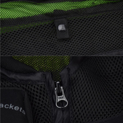 GHOST RACING GR-Y06 Motorcycle Riding Vest Safety Reflective Vest, Size: XXL(Fluorescent Green) by GHOST RACING