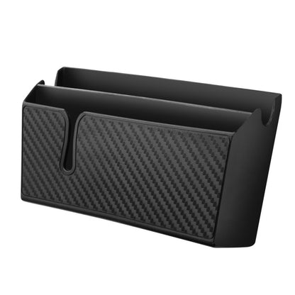 2 PCS DM-020 Car Sticky Carbon Fiber Storage Bag Car Mobile Phone Storage Box Large - In Car by buy2fix | Online Shopping UK | buy2fix