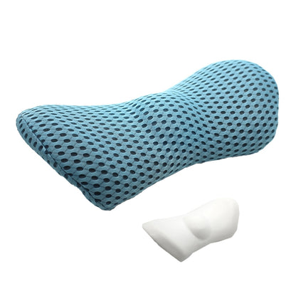 Car Supplies Lumbar Support Memory Foam Car Backrest Lumbar Cushion Seat Cushion Lumbar Pillow, Colour: 4D Grid Blue - In Car by buy2fix | Online Shopping UK | buy2fix