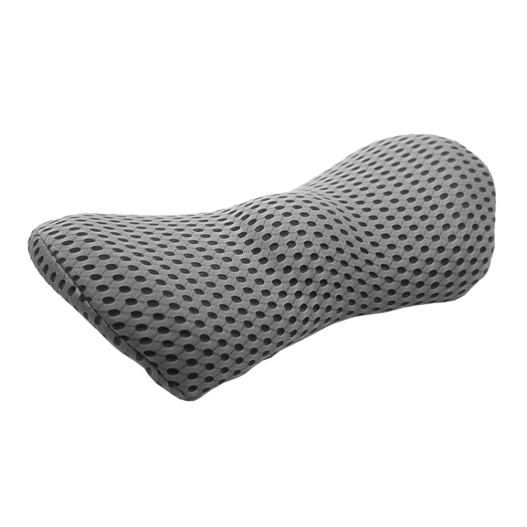 Car Supplies Lumbar Support Memory Foam Car Backrest Lumbar Cushion Seat Cushion Lumbar Pillow, Colour: 4D Grid Dark Gray - In Car by buy2fix | Online Shopping UK | buy2fix