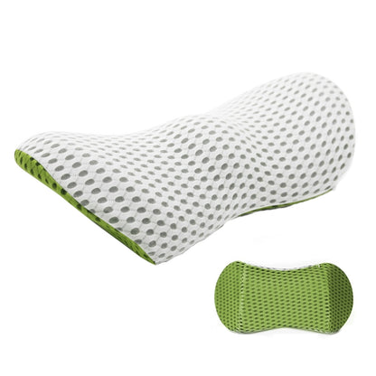 Car Supplies Lumbar Support Memory Foam Car Backrest Lumbar Cushion Seat Cushion Lumbar Pillow, Colour: Green+Light Gray - In Car by buy2fix | Online Shopping UK | buy2fix