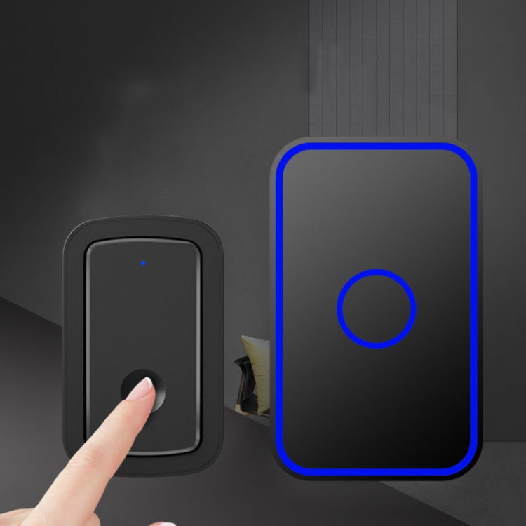 CACAZI A19 1 For 5 Wireless Music Doorbell without Battery, Plug:US Plug(Black) - Wireless Doorbell by CACAZI | Online Shopping UK | buy2fix