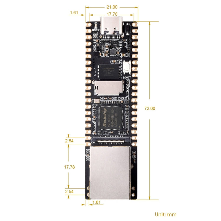 Waveshare LuckFox Pico Plus RV1103 Linux Micro Development Board, With Ethernet Port with Header - Boards & Shields by Waveshare | Online Shopping UK | buy2fix