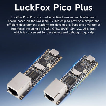 Waveshare LuckFox Pico Plus RV1103 Linux Micro Development Board, With Ethernet Port with Header - Boards & Shields by Waveshare | Online Shopping UK | buy2fix